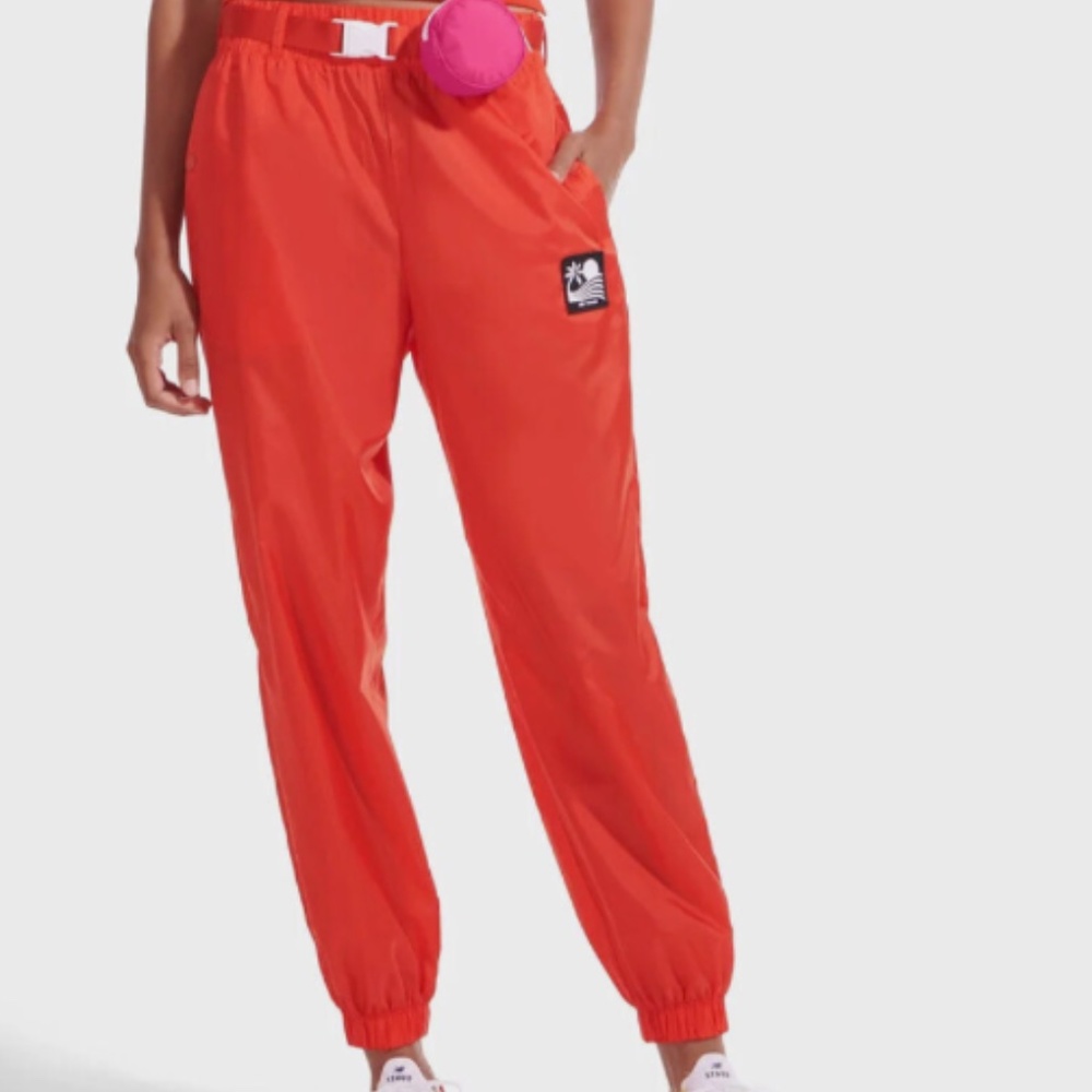 NWT New Balance x Staud Track Pant - Red